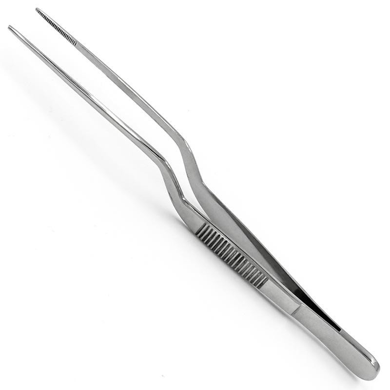 Пінцет анатомічний вушний багнетоподібний 140 мм, PI-03-1198